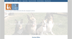 Desktop Screenshot of ellenthedogtrainer.com